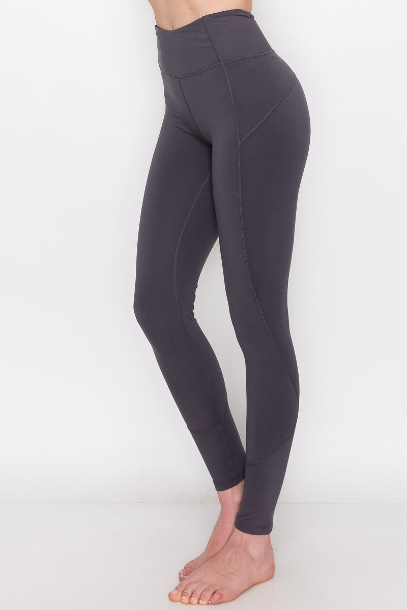 yoga pants with inner pocket & round stitch - P1080 – Yogalandusa